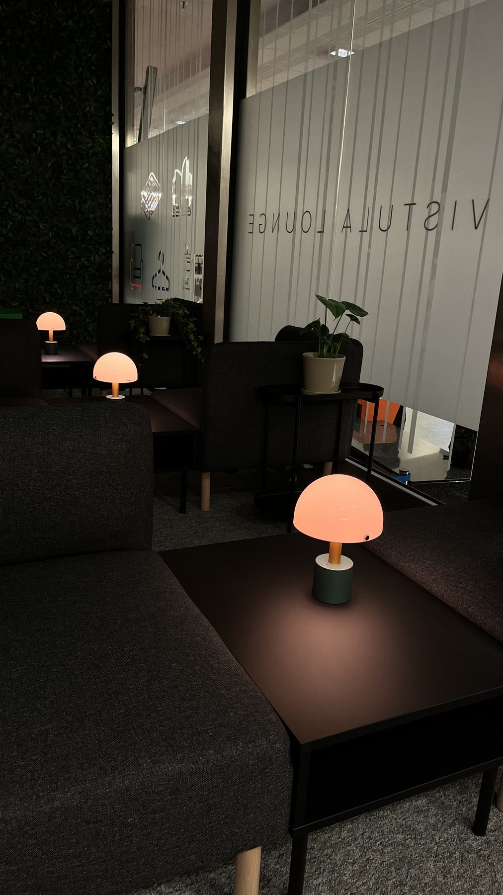 Lounge ambience at night